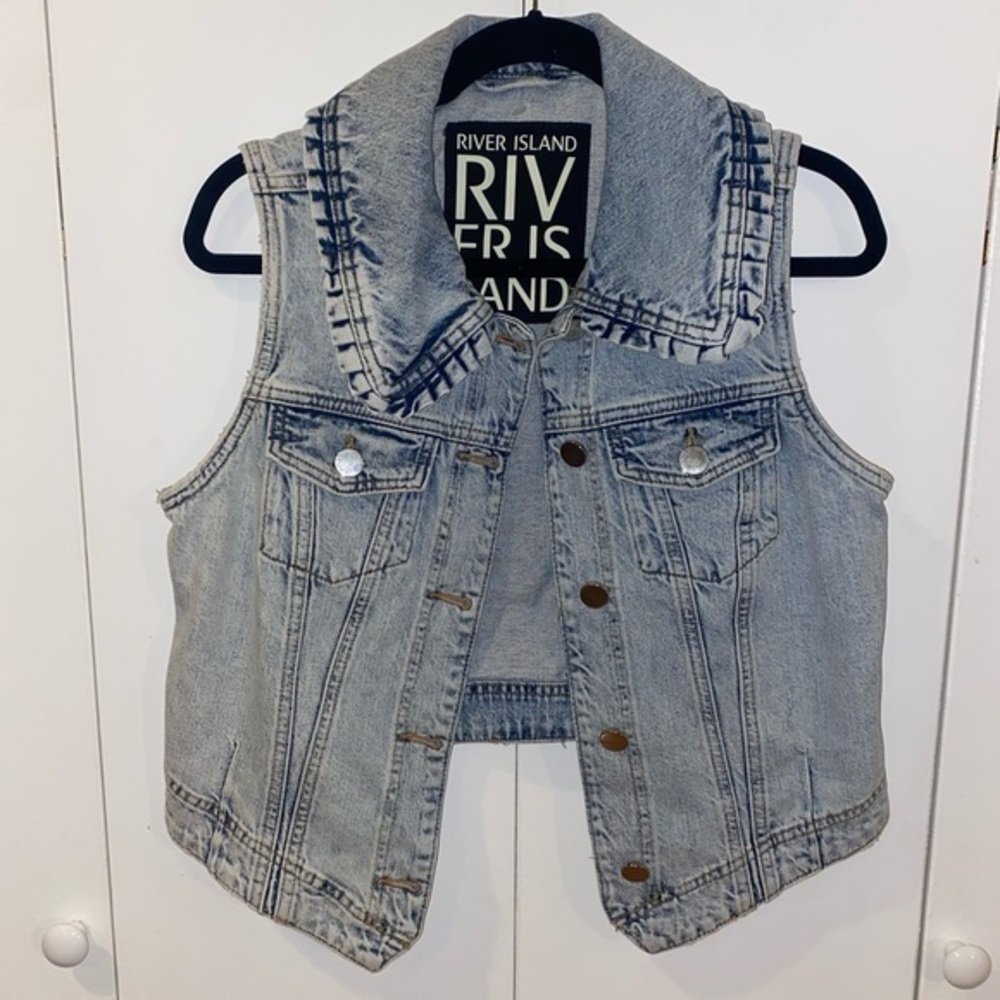 River Island Denim Vest - Picture 1 of 6